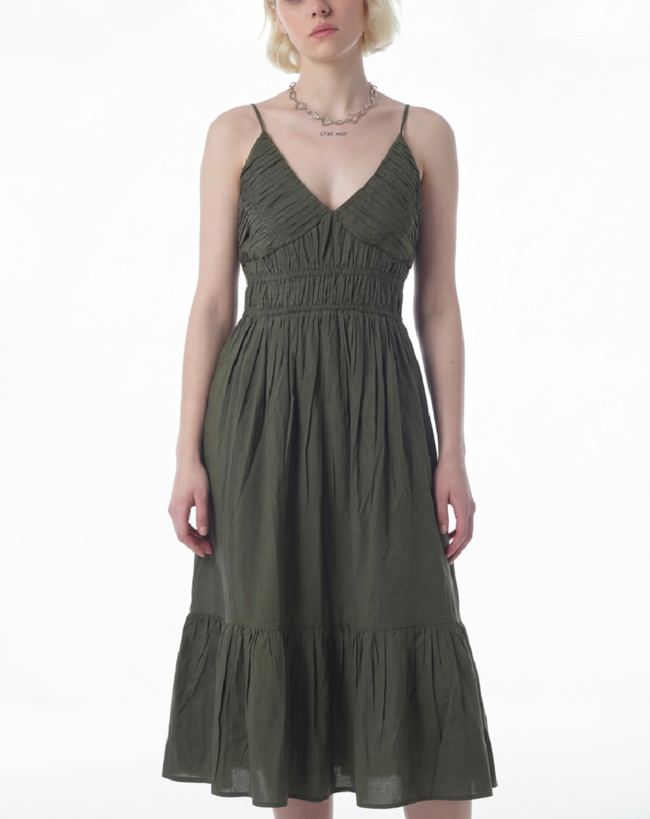 Elysia Smocked Midi Dress