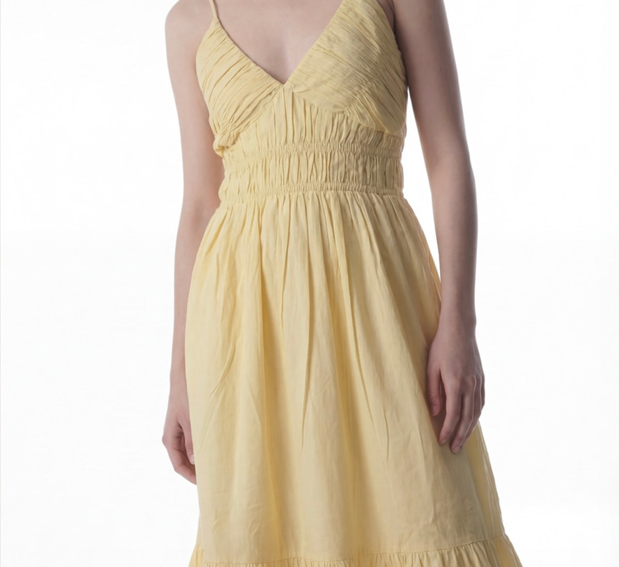 Elysia Smocked Midi Dress