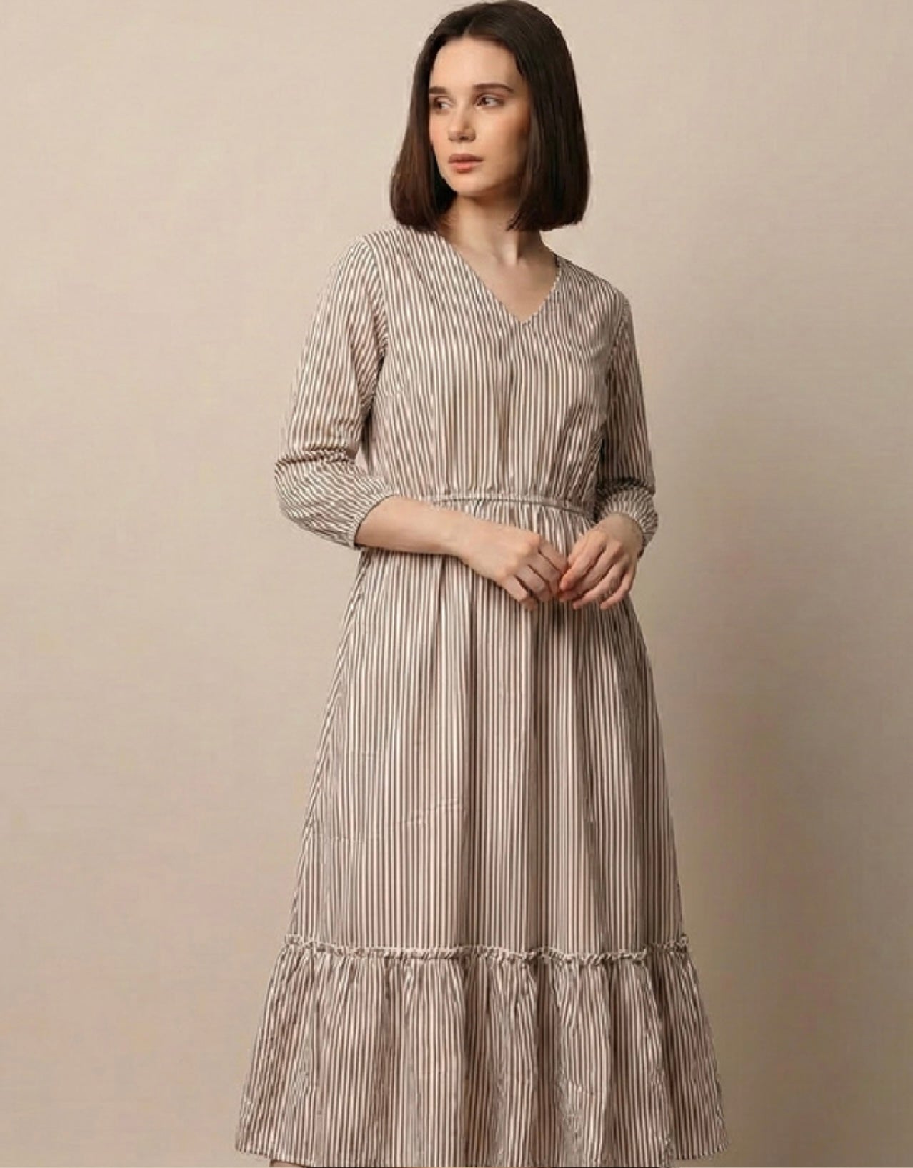 Everyday Stripe Midi Dress