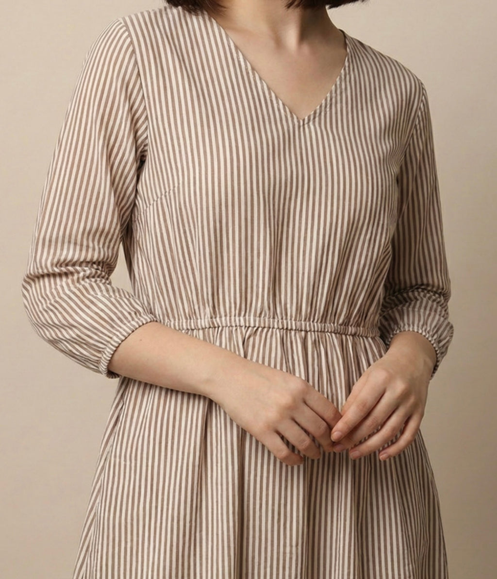 Everyday Stripe Midi Dress