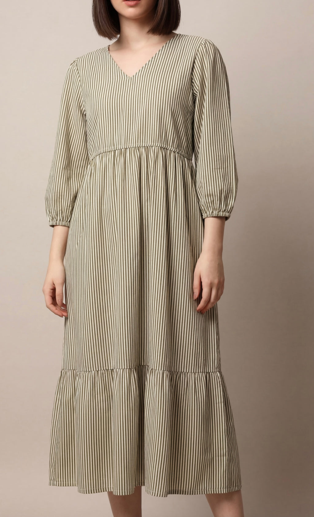 Everyday Stripe Midi Dress