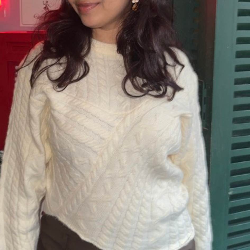 Cozy Cable Pullover top