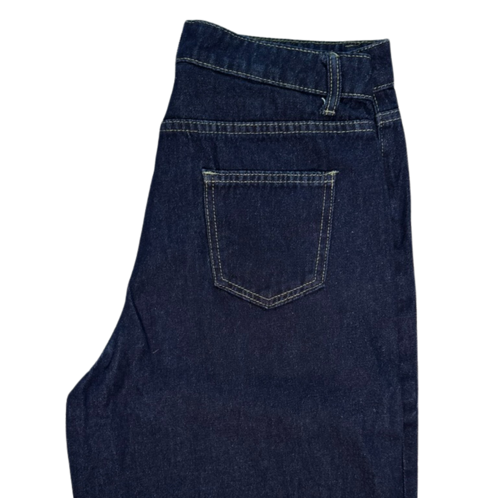 Midnight Straight Wide-Leg Jeans